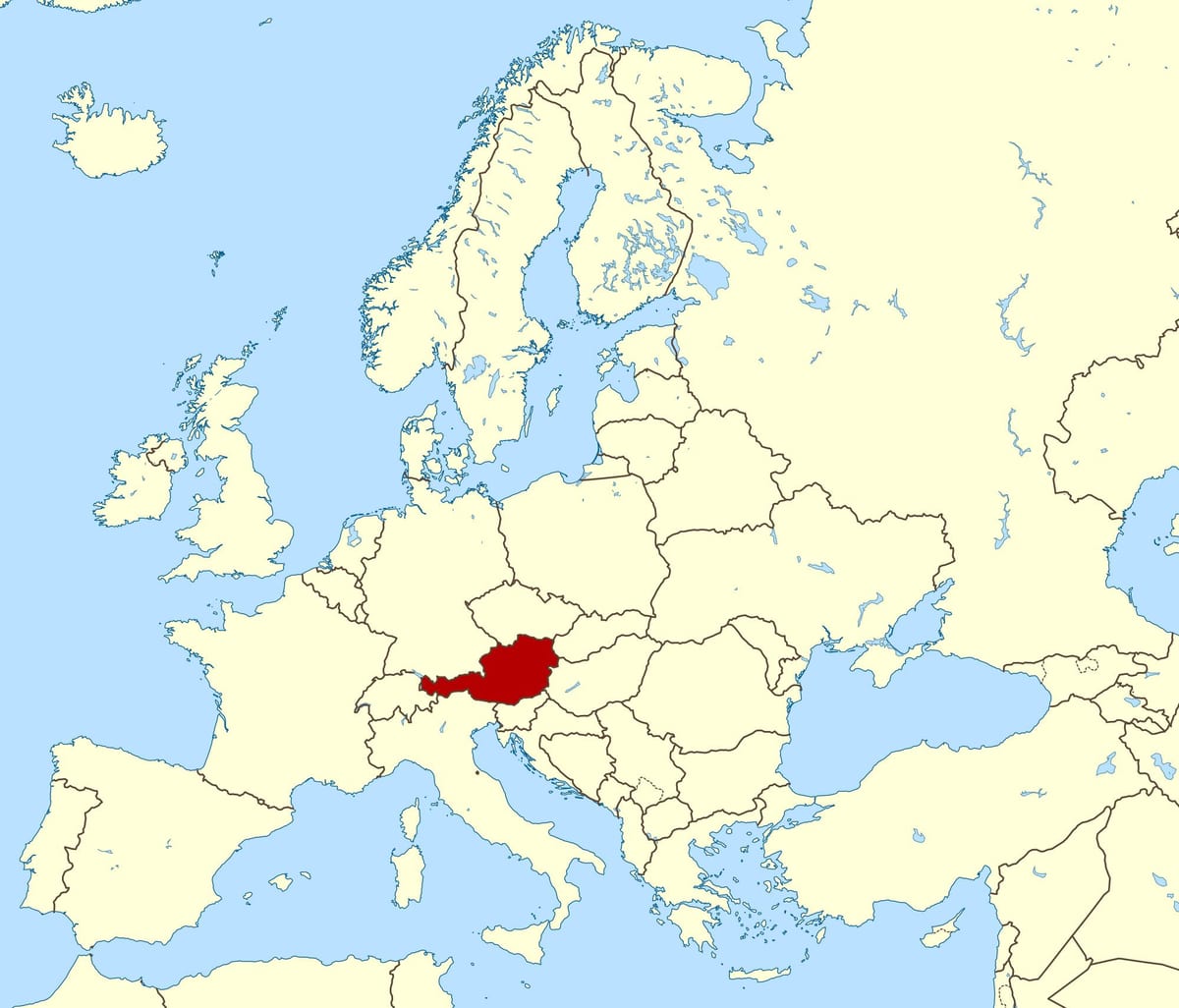 показать на карте Австрии