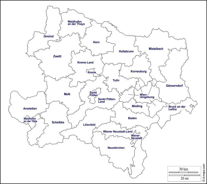 карта медлинг Австрия