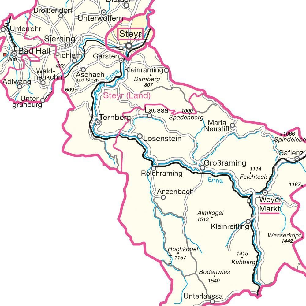 карта штайр, Австрия 