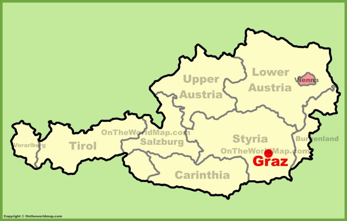 карта Грац Австрия