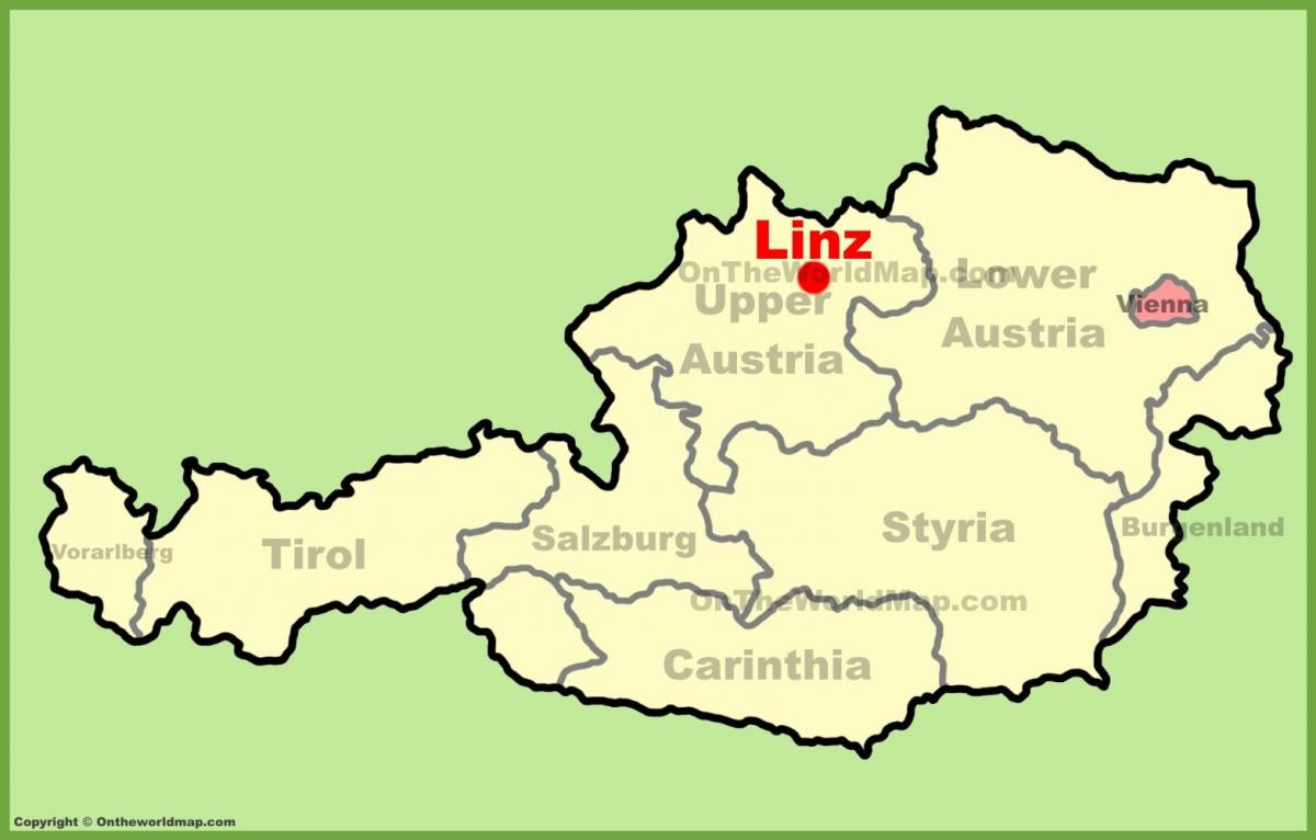 карта Линц, Австрия