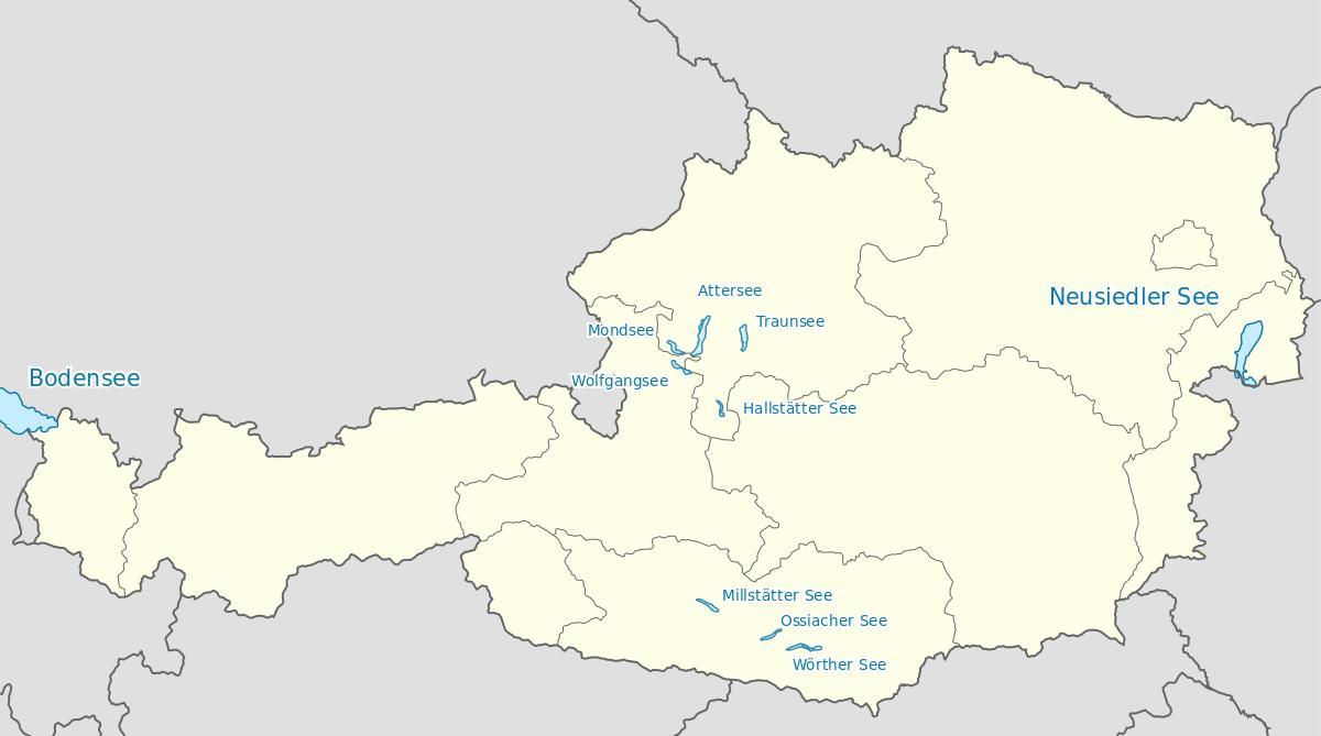 карта австрийских озер