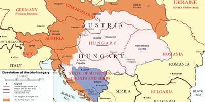 Австрия Венгрия карта 1900