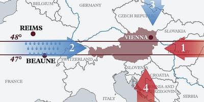 Карта Австрии климат