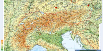 Топографическая карта Австрии