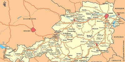 Карта Вена Австрия