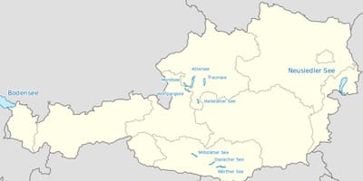 Карта австрийских озер