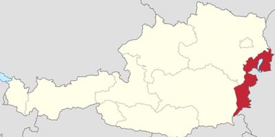 Карта бургенланд Австрия