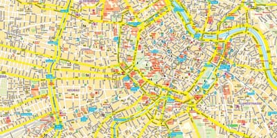 Улицы города карта Вена Австрия
