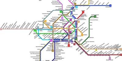 Австрия карта метро 