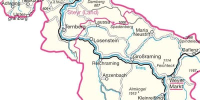 Карта штайр, Австрия 