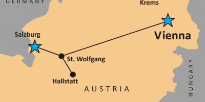 Карта гальштат Австрия 